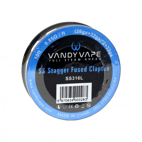 Fil résistif SS Stagger Fused Clapton - Vandy Vape