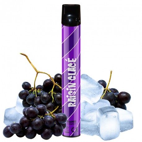 E-cigarette jetable Wpuff Raisin Glacé (600 puffs) - Liquideo