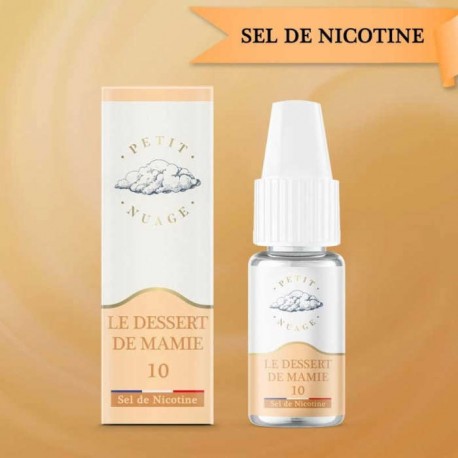 E-liquide Le Dessert de Mamie 10ml Sel de Nicotine - Petit Nuage